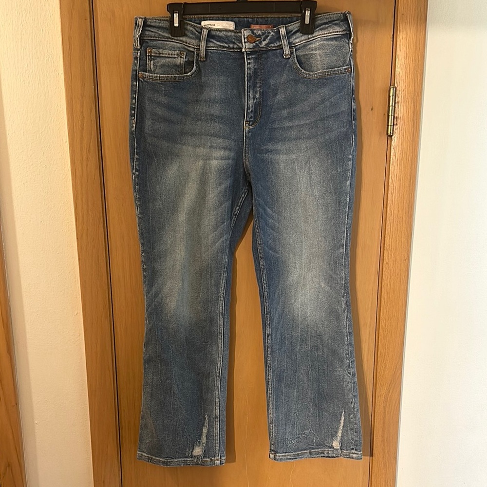 Pilcro Anthropologie Women’s Cropped Bootcut Jeans Medium Wash Size 32